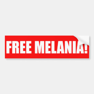 "FREIE MELANIA! " AUTOAUFKLEBER