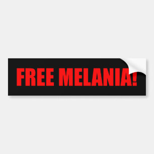 "FREIE MELANIA! " AUTOAUFKLEBER