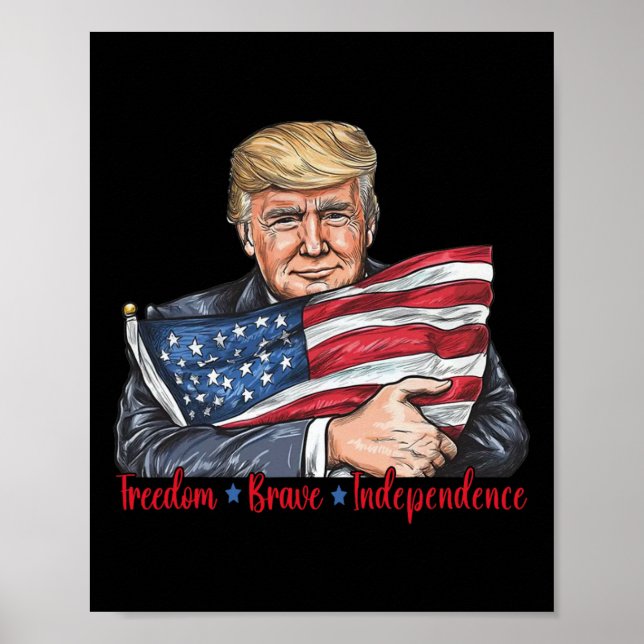 Freie, mutige Unabhängigkeit Poster (Vorne)