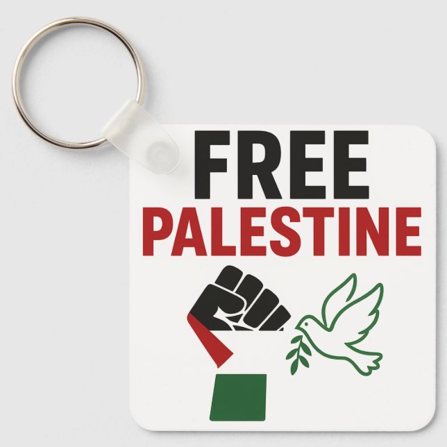 freie Palasthin Schlüsselanhänger (Vorderseite)