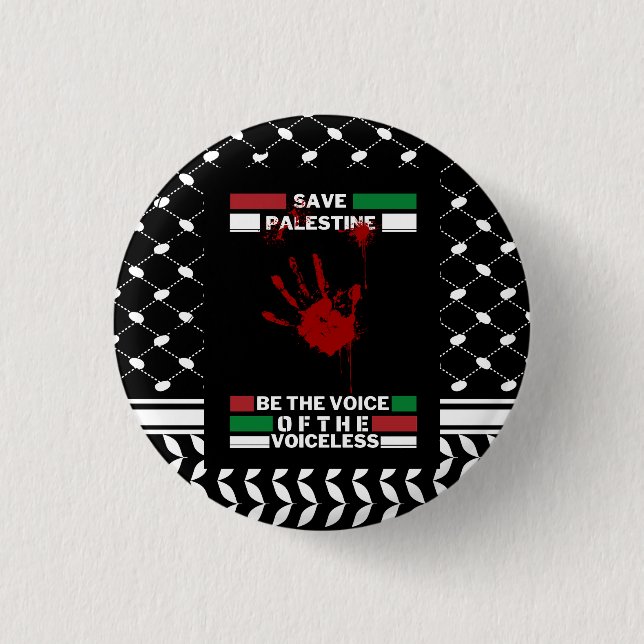 Freie Palästina-Button-Schaltfläche im Palästina-F Button (Vorderseite)