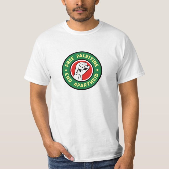 Freie Palästina-End-Apartheid T-Shirt (Vorderseite)