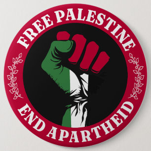 Freie Palästina-Ende-Apartheid II Button