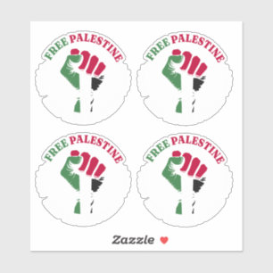 Freie Palästina-Ende-Apartheid III Aufkleber