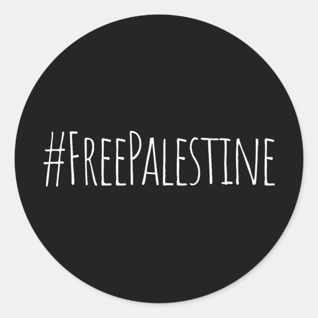 Freie Palästina | #FreePalästina | Freier Gaza-Str Runder Aufkleber (Vorderseite)