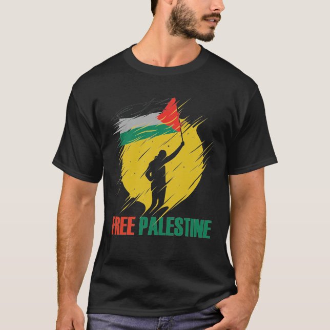 Freie Palästina, freier Gaza-Streifen, Freiheit un T-Shirt (Vorderseite)