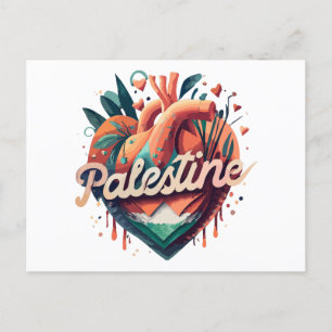 Freie Palästina, ich stehe mit Palestine, Unterstü Postkarte