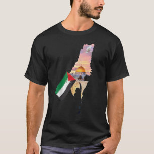 Freie Palästina-Karte Flaggenstaat Jerusalem_s Sta T-Shirt