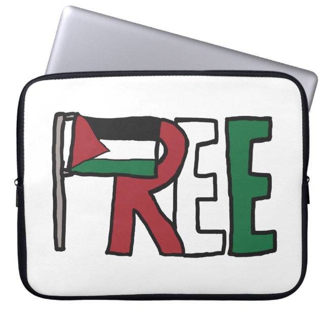 Freie Palästina Laptopschutzhülle (Vorderseite)