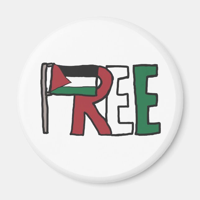 Freie Palästina Magnet (Vorne)