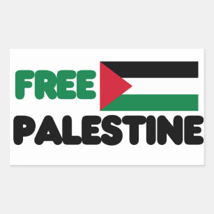 Freie Palästina Rechteckiger Aufkleber