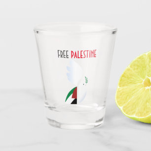 Freie Palästina Schnapsglas