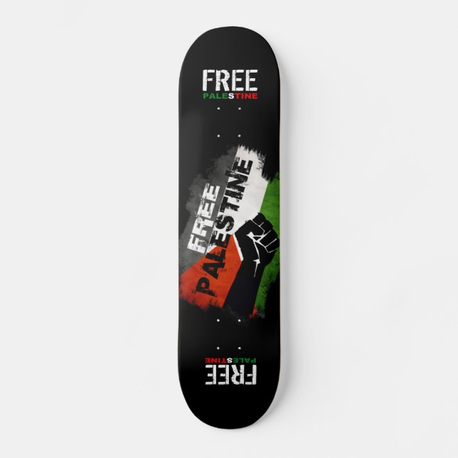 Freie Palästina Skateboard (Vorderseite)