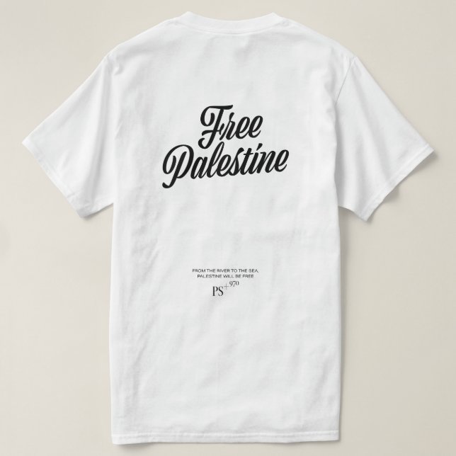 Freie Palästina T-Shirt (Design Rückseite)