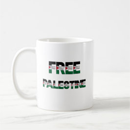 Freie Palästinafahnen Buchstaben Unity Pride Freih Kaffeetasse