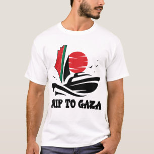 Freie Palästinafahrt nach Gaza Madleen-Boot T-Shirt