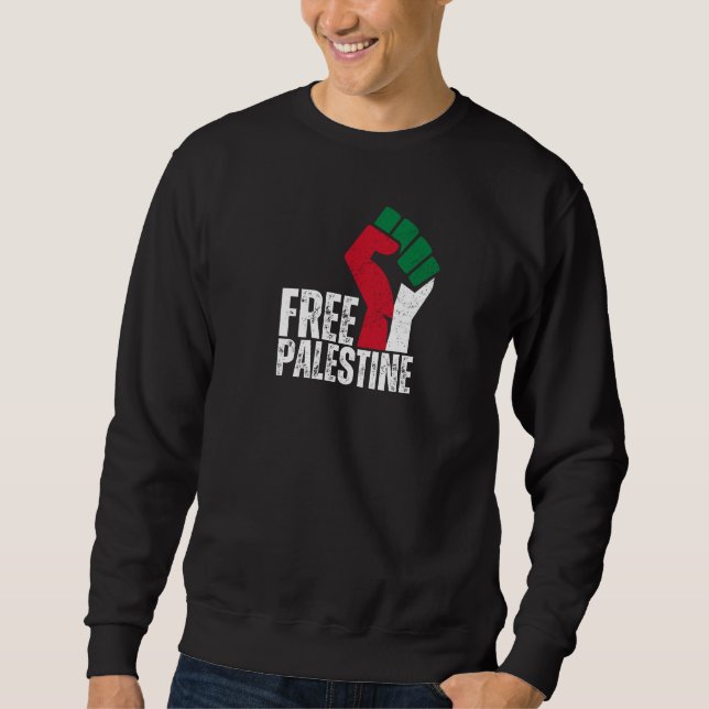 Freie palästinensische Flagge - Freiheit für Paläs Sweatshirt (Vorderseite)