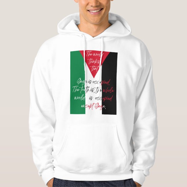 Freie palästinensische Hoodie - Hoodie in Gaza Ger (Vorderseite)