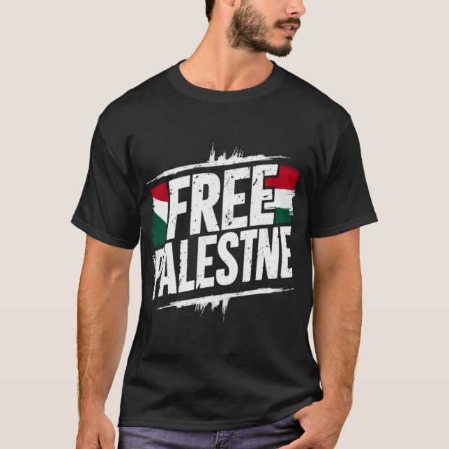 Freie palästinensische Solidarität T-Shirt (Vorderseite)
