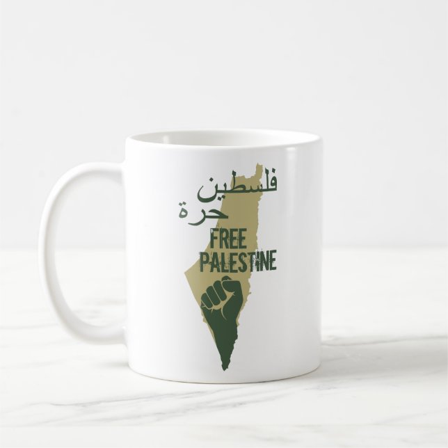 freie palestine Freiheit Kaffeetasse (Links)