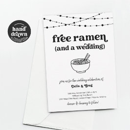 Freie Ramen Funny Wedding Einladung
