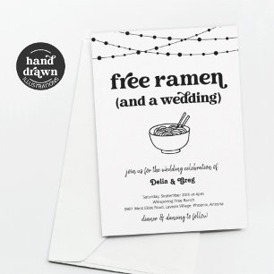 Freie Ramen Funny Wedding Einladung