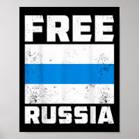 Freie Russland Neue russische Flagge Weißes blaues