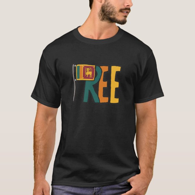 Freie Sri Lanka T-Shirt (Vorderseite)