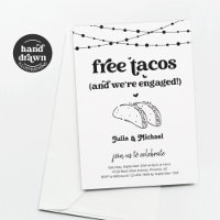 Freie Taco Funny Engagement Party Einladung