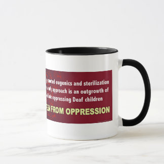 Freie taube Kinder von der Unterdrückung Tasse