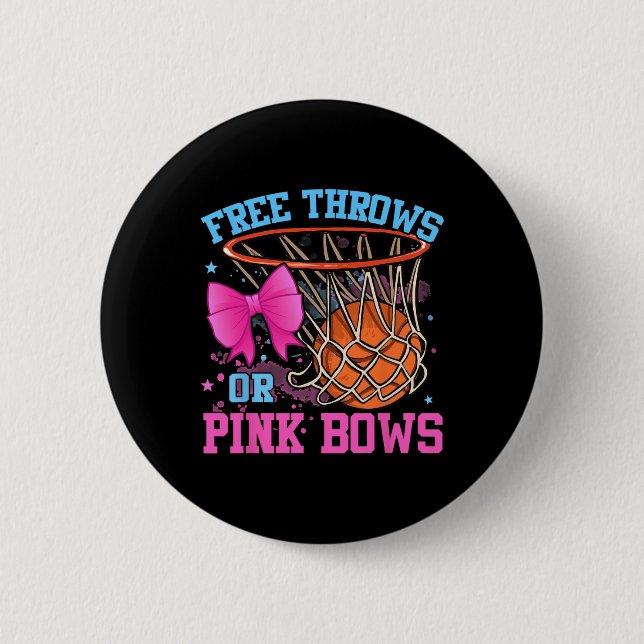 Freie Threads oder rosa Bogen Schwangerschaft rosa Button (Vorderseite)