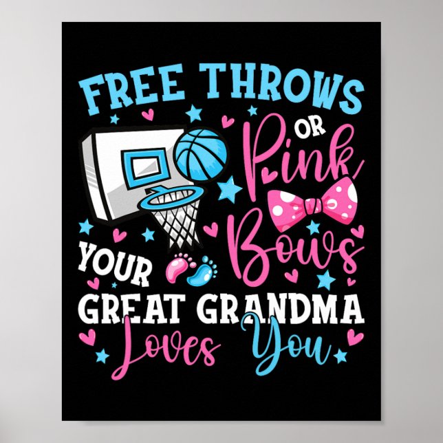 Freie Threads oder rosa Bows Große Oma Lieben Sie  Poster (Vorne)