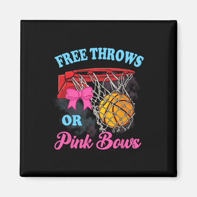 Freie Threads oder rosa Bows Schwangerschaft Pink  Magnet (Vorne)