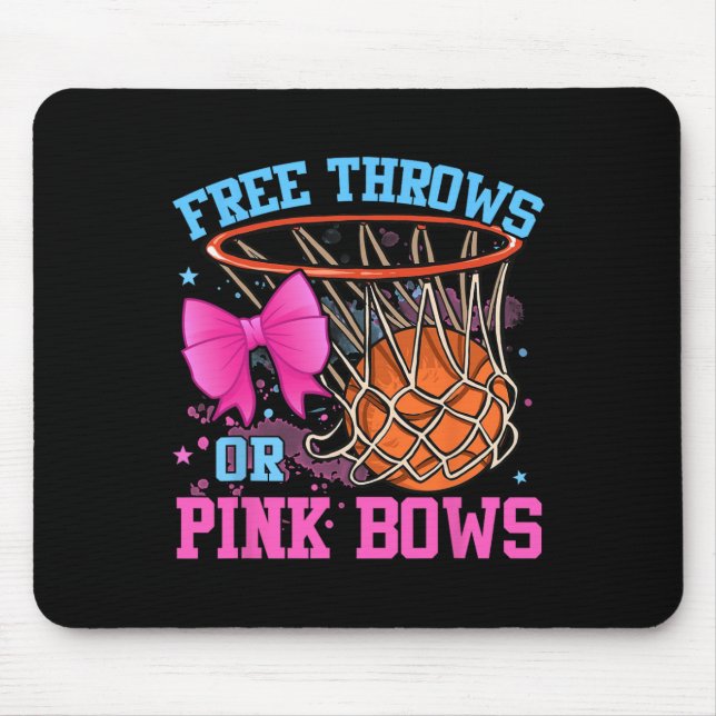 Freie Threads oder rosa Bows Schwangerschaft rosa  Mousepad (Vorne)