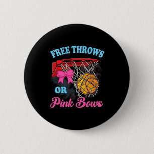 Freie Throws oder rosa Bows Schwangerschaft Pink B Button