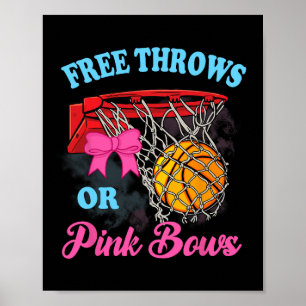 Freie Throws oder rosa Bows Schwangerschaft Pink B Poster