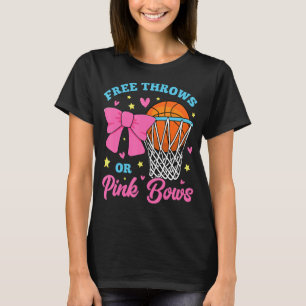 Freie Throws oder rosa Bows Schwangerschaft Pink B T-Shirt
