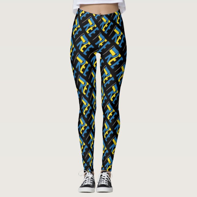 Freie Ukraine Leggings (Vorderseite)