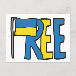 Freie Ukraine Postkarte