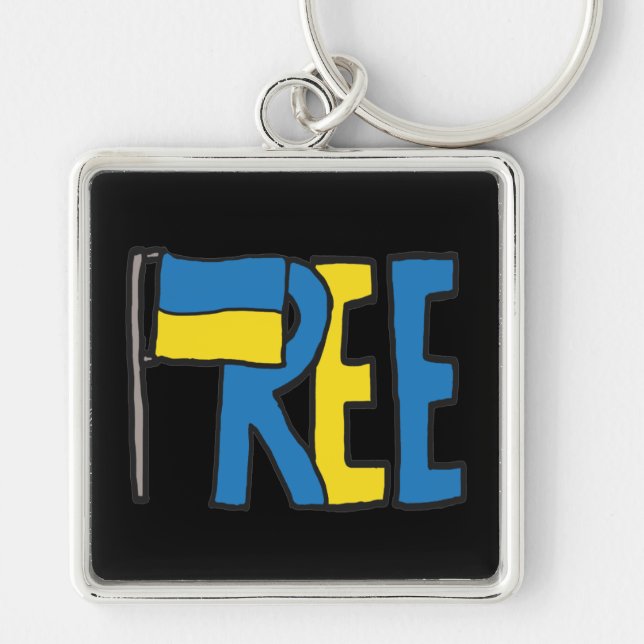 Freie Ukraine Schlüsselanhänger (Vorne)