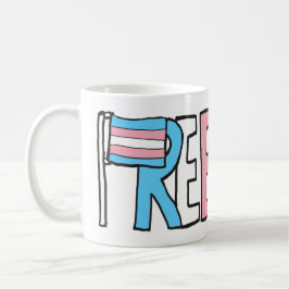 Freie Verkehrsrechte-Flagge Kaffeetasse