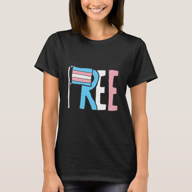 Freie Verkehrsrechte-Flagge T-Shirt (Vorderseite)