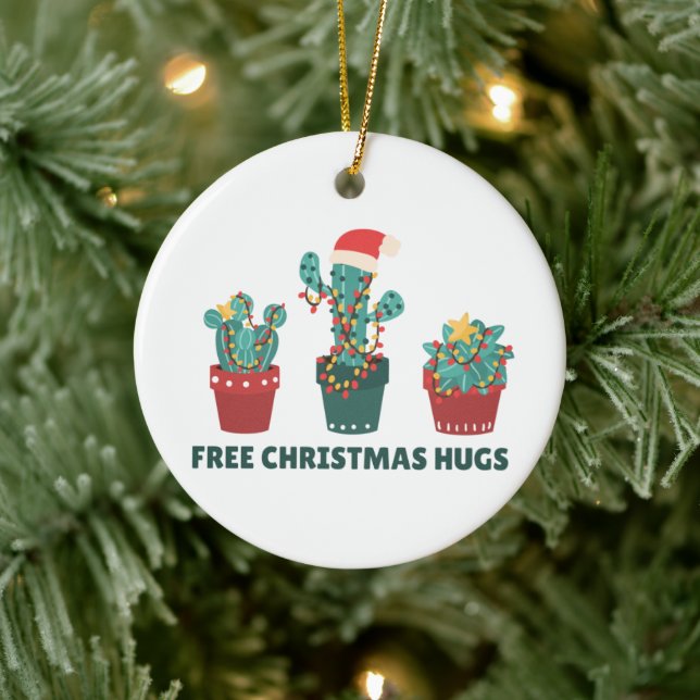 Freie Weihnachtshäuser Funny Cactus Pflanze Kerami Keramik Ornament (Baum)