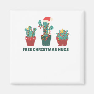 Freie Weihnachtshugs Funny Cactus Pflanze Magnet