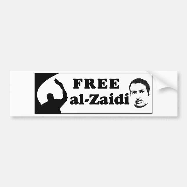 Freier Al-Zaidi Autoaufkleber - irakischer (Vorne)
