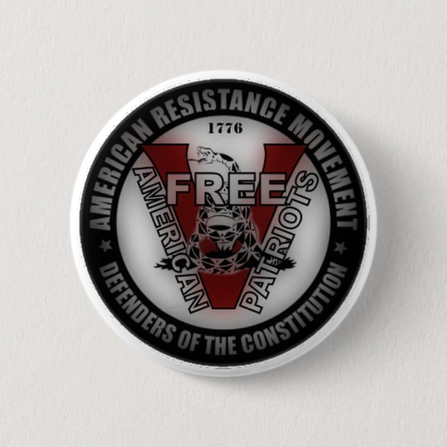 Freier amerikanischer Patriot-Knopf Button (Vorderseite)