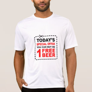 Freier Bier-Sonderangebot-Kupon T-Shirt