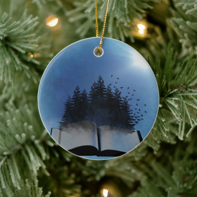 Freier Buchwald Digitale Kunstszene Personalisiert Keramik Ornament (Baum)