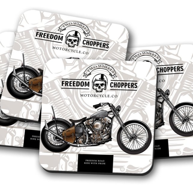 Freier Chopper Motorrad-Untersetzer | UNTERSETZER  (Von Creator hochgeladen)