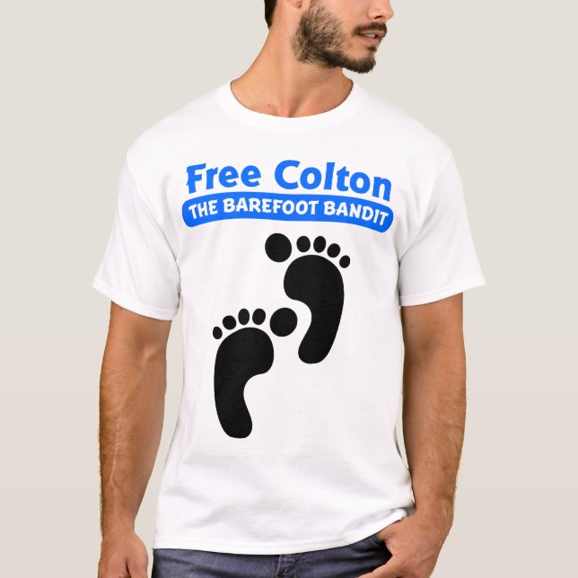 Freier Colton - TheBarefoot Bandit T-Shirt (Vorderseite)